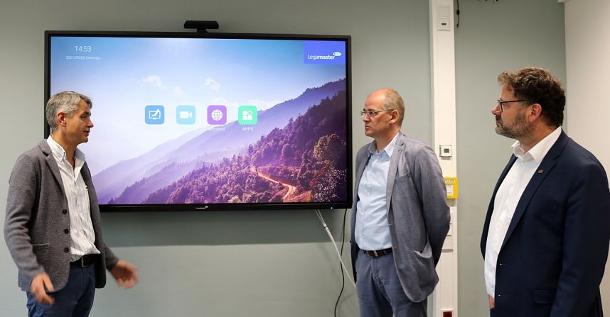 Im Schillergymnasium k&ouml;nnen die ersten fertiggestellten Klassenr&auml;ume genutzt werden