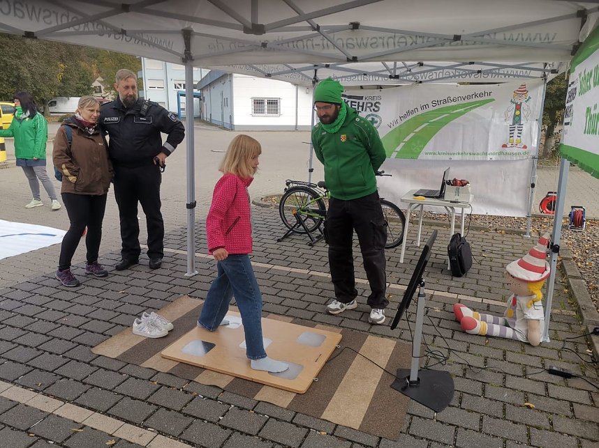 Verkehrssicherheitstag auf dem Netto-Parkplatz