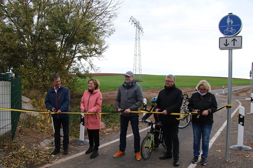 Der Radweg zwischen Nordhausen und Hesserode wurde heute offiziell er&ouml;ffnet