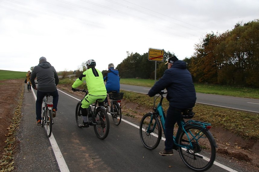 Der Radweg zwischen Nordhausen und Hesserode wurde heute offiziell er&ouml;ffnet