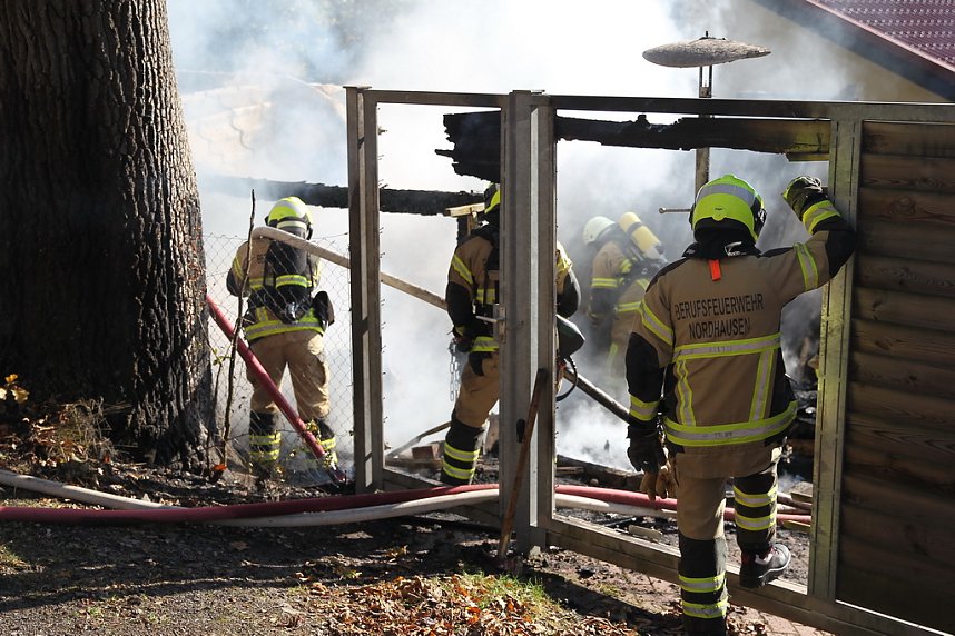 Nebengeb&auml;ude brannte