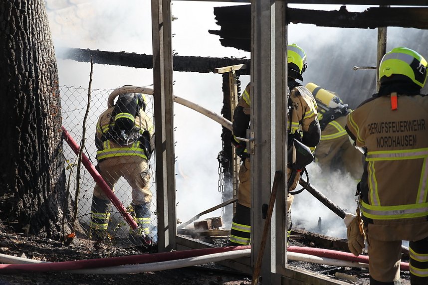 Nebengeb&auml;ude brannte