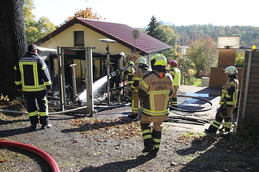 Nebengeb&auml;ude brannte