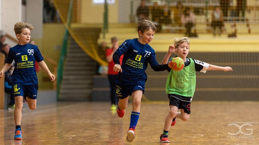 Nachwuchshandballer in Aktion