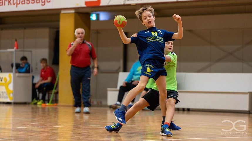 Nachwuchshandballer in Aktion