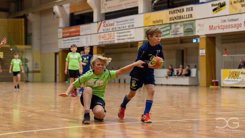 Nachwuchshandballer in Aktion