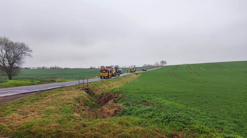 Transporterbrand bei Mauderode