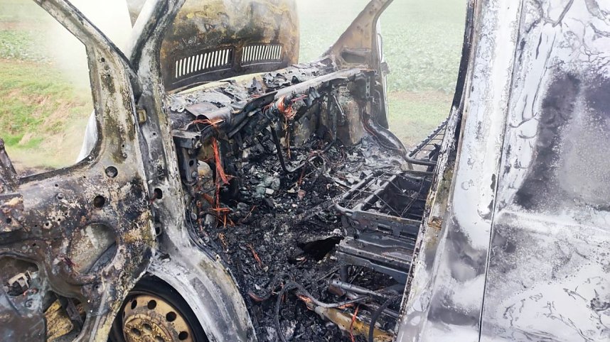 Transporterbrand bei Mauderode