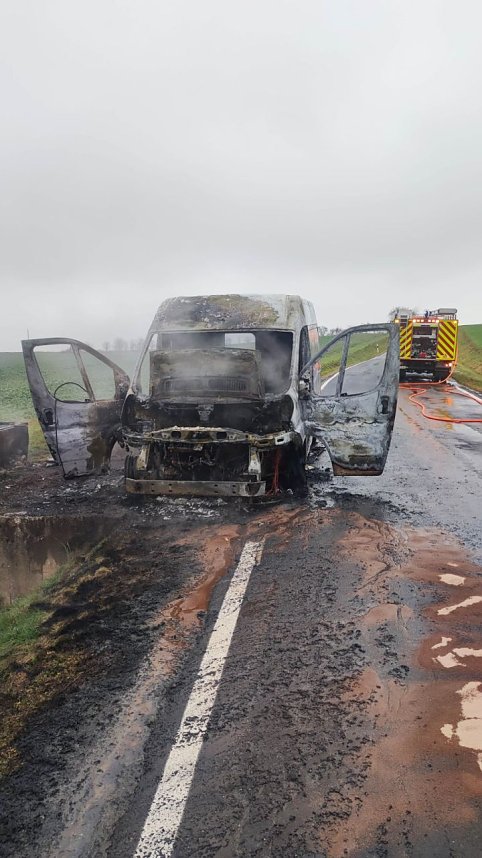 Transporterbrand bei Mauderode