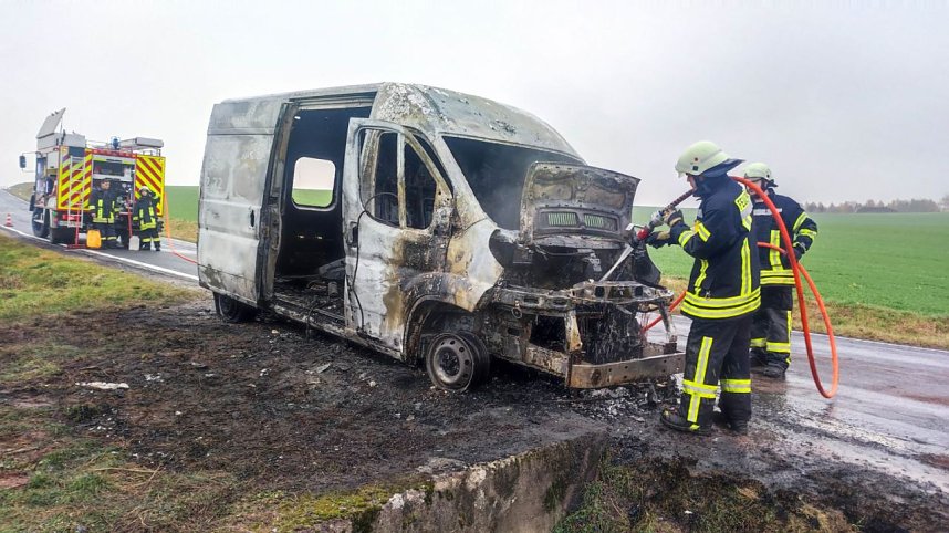 Transporterbrand bei Mauderode