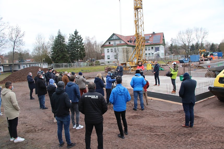 Grundsteinlegung am Albert-Kuntz-Sportpark