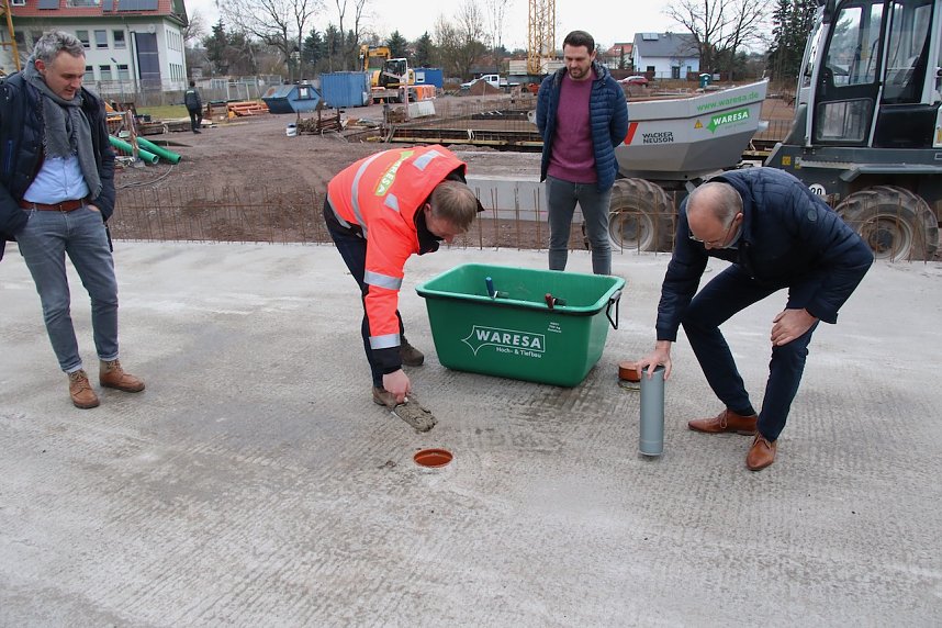 Grundsteinlegung am Albert-Kuntz-Sportpark
