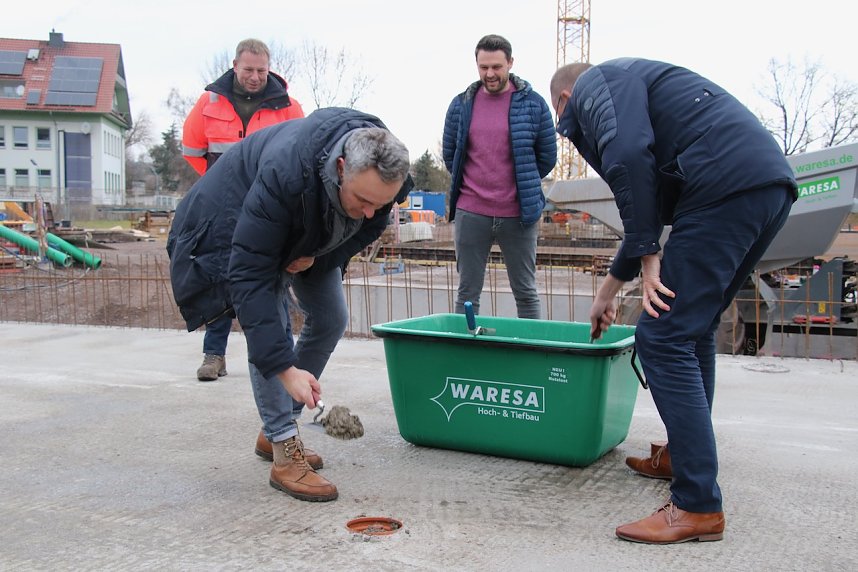 Grundsteinlegung am Albert-Kuntz-Sportpark