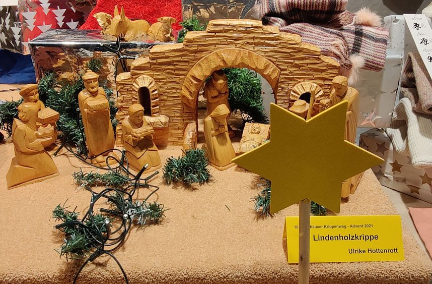 Krippenausstellung in Schaufenstern der Stadt Nordhausen