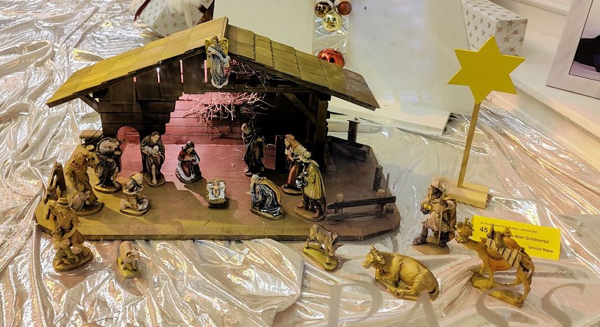 Krippenausstellung in Schaufenstern der Stadt Nordhausen