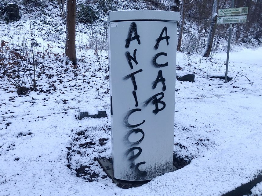 Blitzerkasten in Ilfeld wurde beschmiert