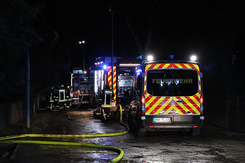 Gartenlauben in Bleicherode abgebrannt