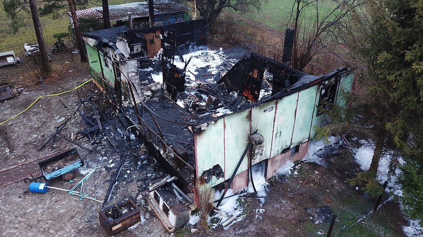 Tagesbilder vom Brandort