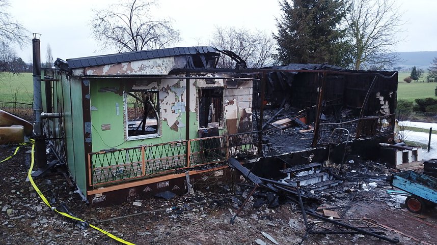 Tagesbilder vom Brandort