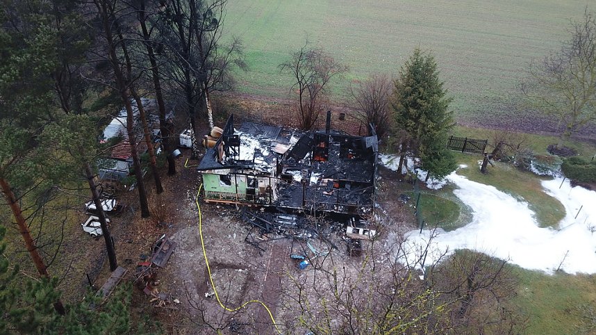Tagesbilder vom Brandort