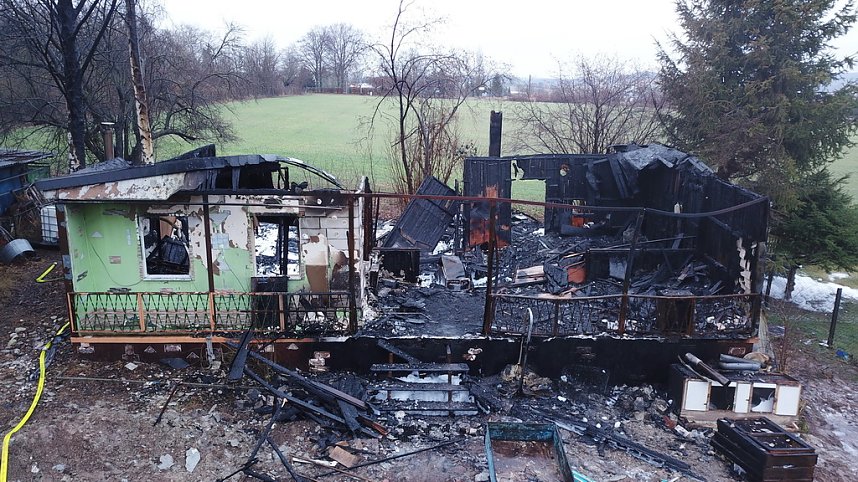 Tagesbilder vom Brandort