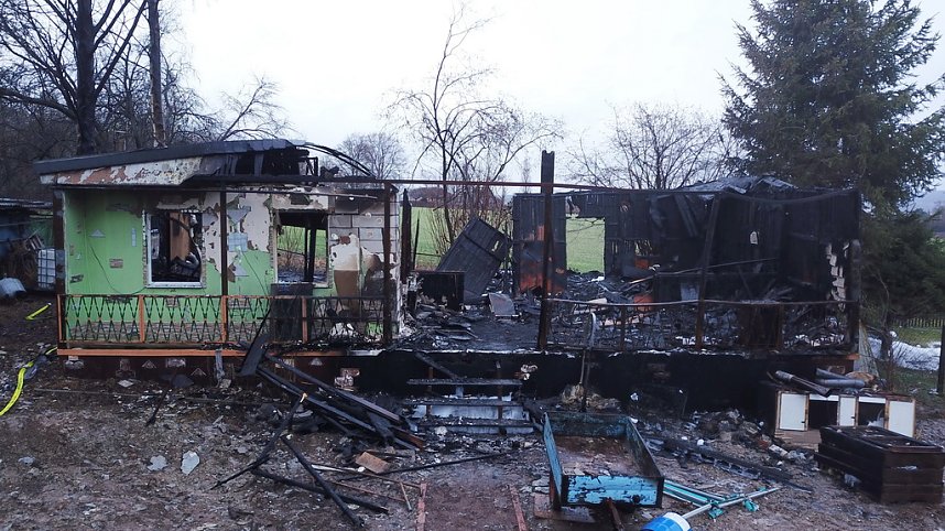 Tagesbilder vom Brandort