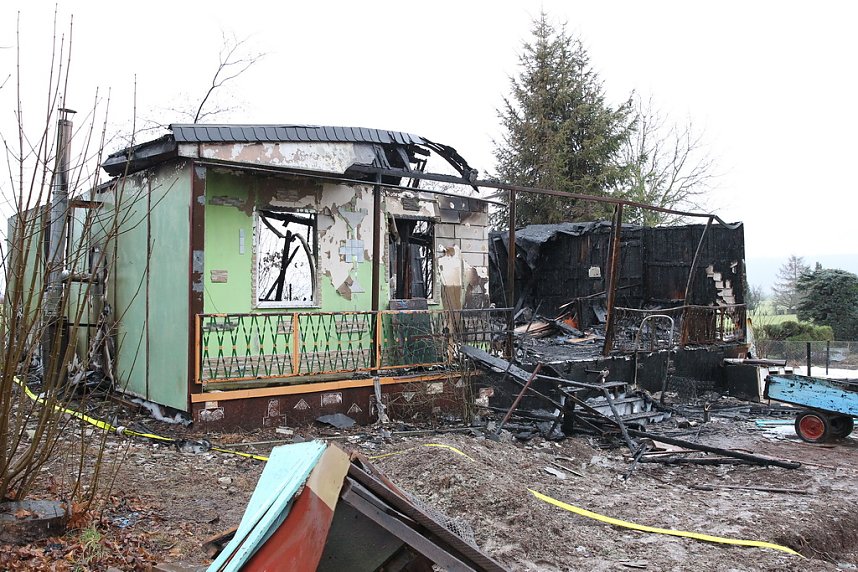 Tagesbilder vom Brandort