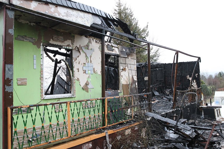 Tagesbilder vom Brandort