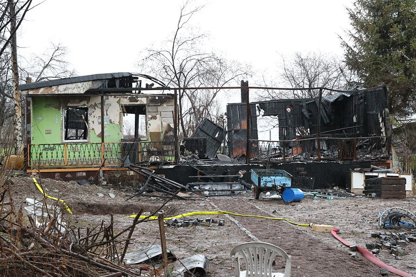 Tagesbilder vom Brandort