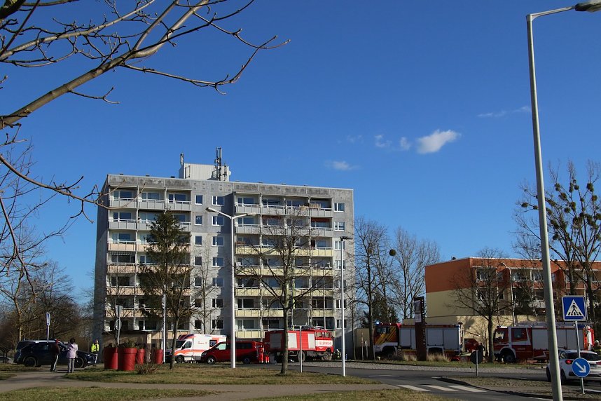 Gro&szlig;einsatz in Nordhausen Nord