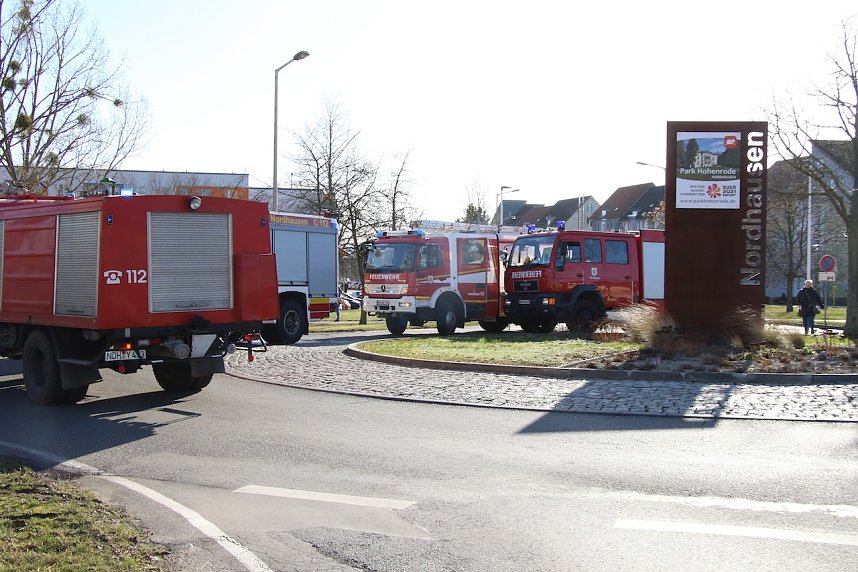 Gro&szlig;einsatz in Nordhausen Nord