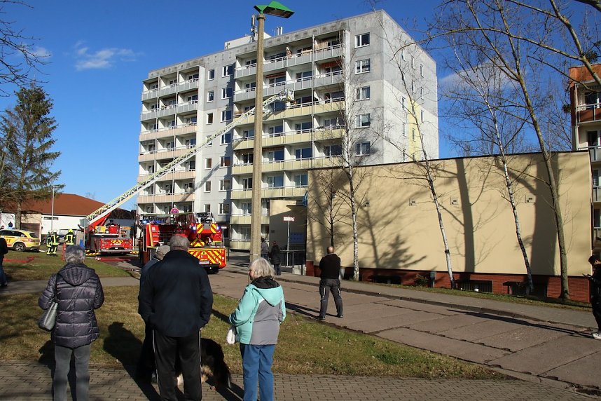 Gro&szlig;einsatz in Nordhausen Nord