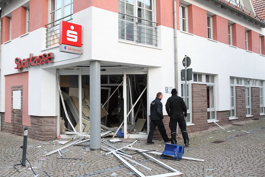 N&auml;chtlicher Bankraub in Heringen