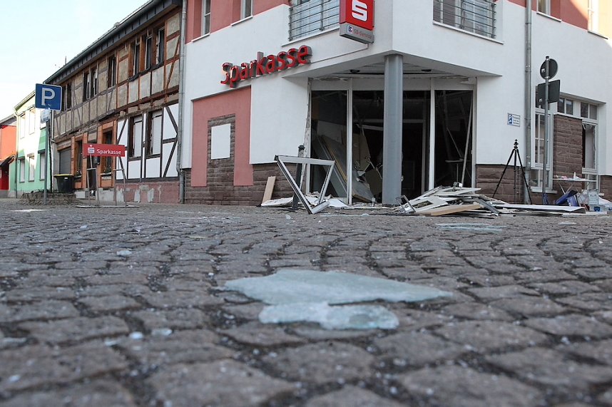 Polizei ist vor Ort zur Spurensicherung