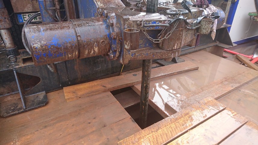 Probebohrung im Ohmgebirge