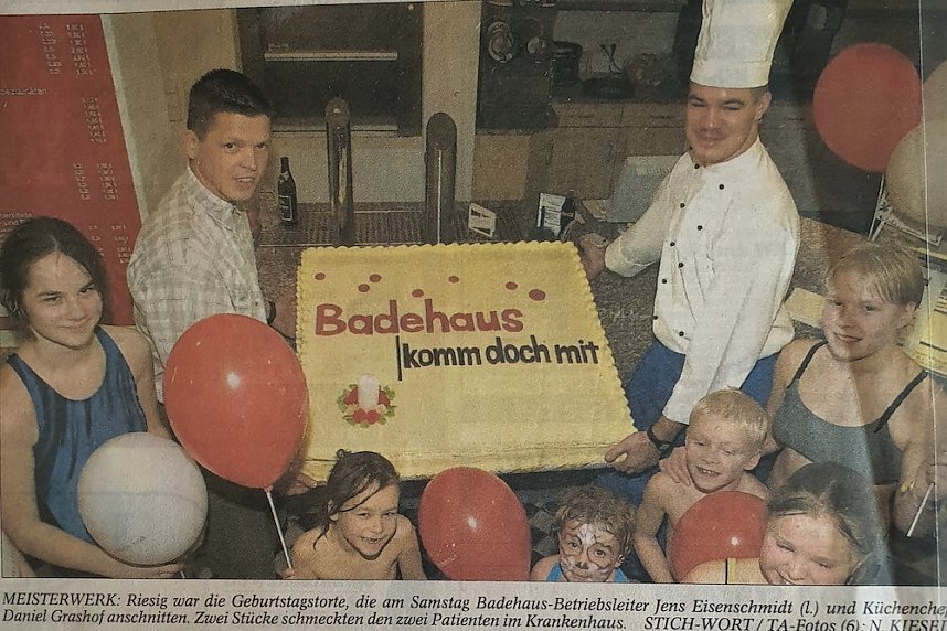 Geburtstagsfeier im Badehaus