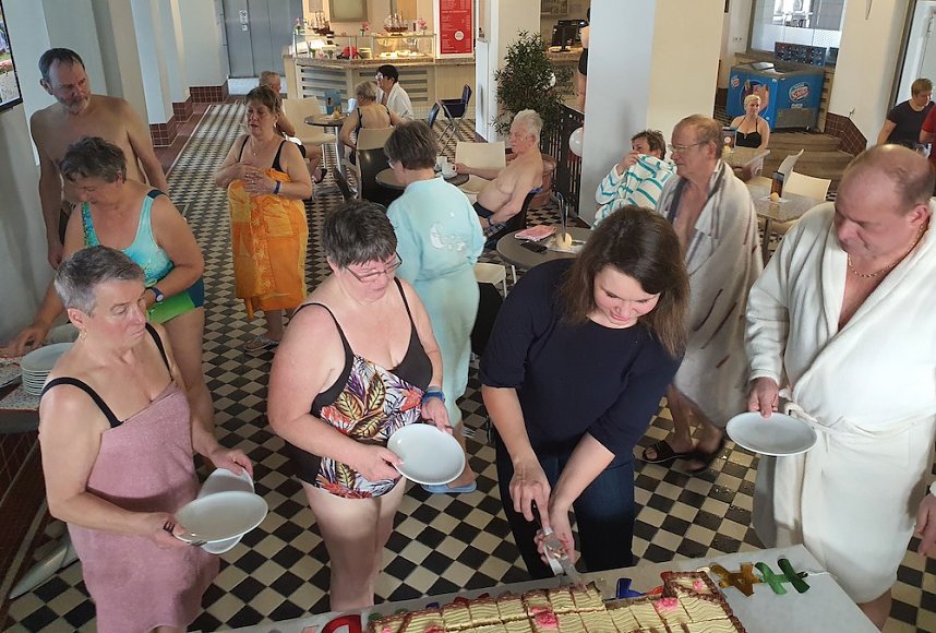 Geburtstagsfeier im Badehaus