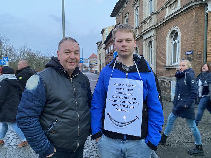 Montagsdemo in Nordhausen