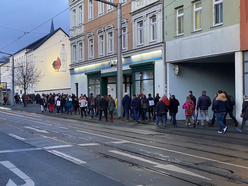 Montagsdemo in Nordhausen