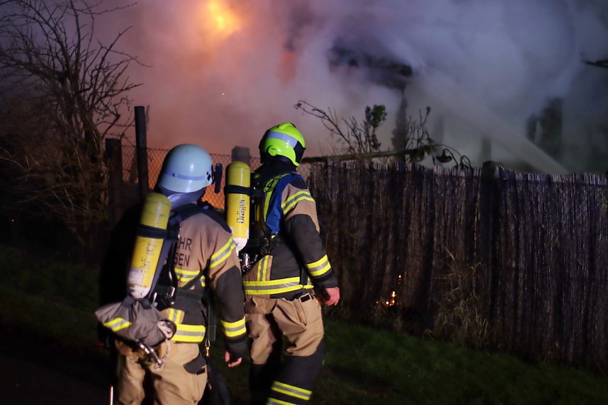 Gartenlaubenbrand in Nordhausen 