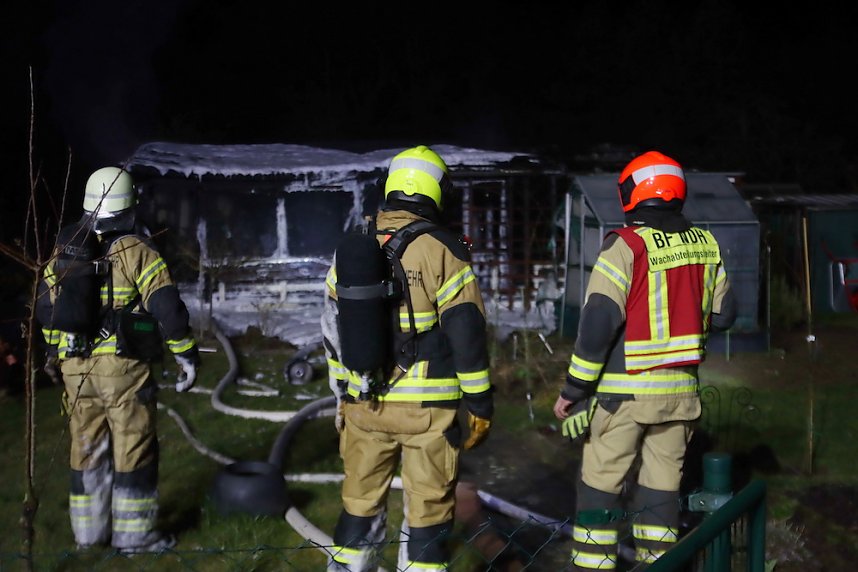 Gartenlaubenbrand in Nordhausen 