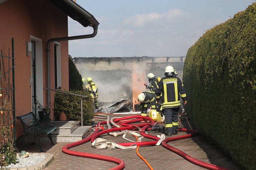 Garagenbrand in Werther