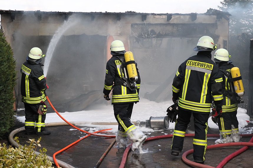 Garagenbrand in Werther