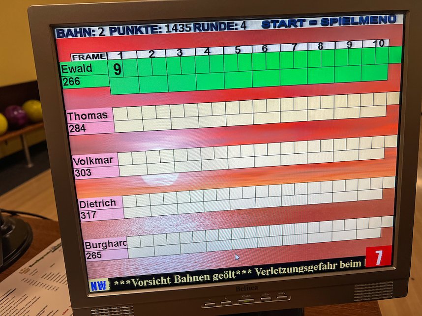 Bowlingabend der Seniorensportler in Salza