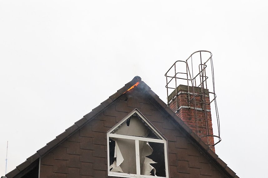 Dachstuhlbrand in Heringen 