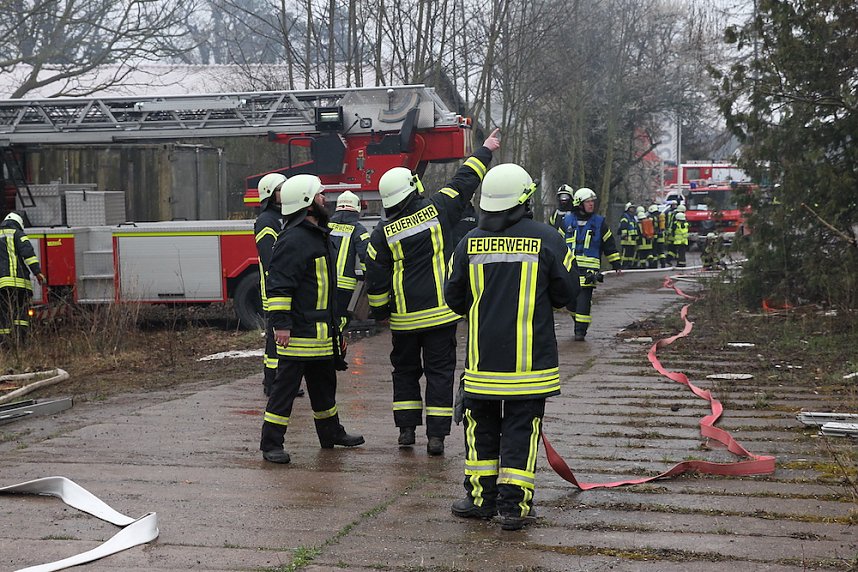 Dachstuhlbrand in Heringen 