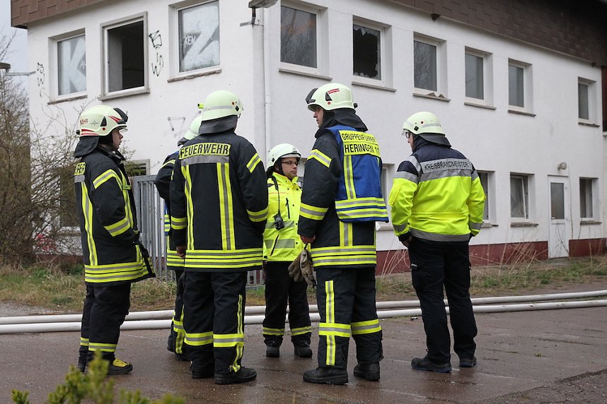 Dachstuhlbrand in Heringen 