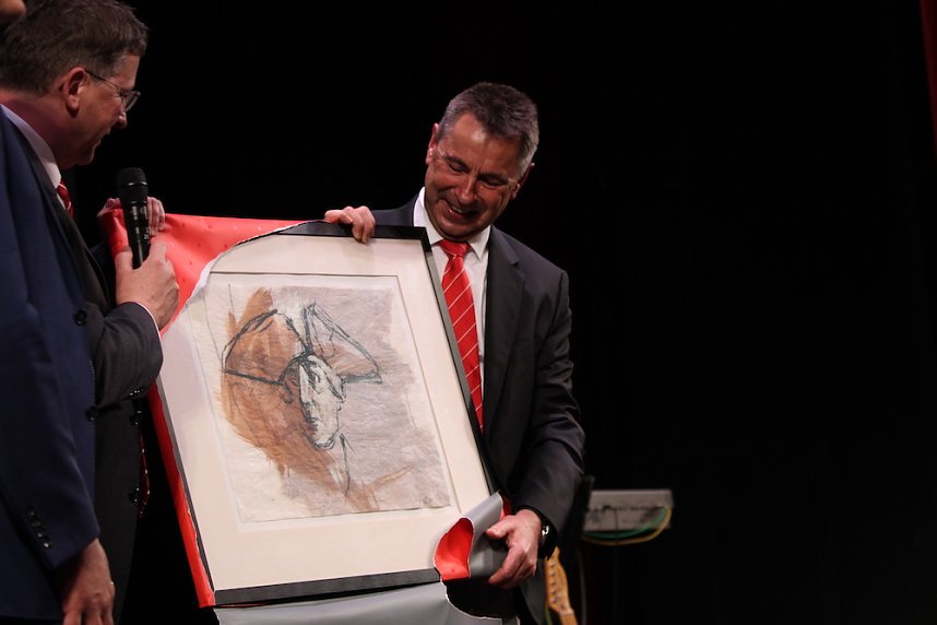 Verabschiedung von Wolfgang Asche im Theater