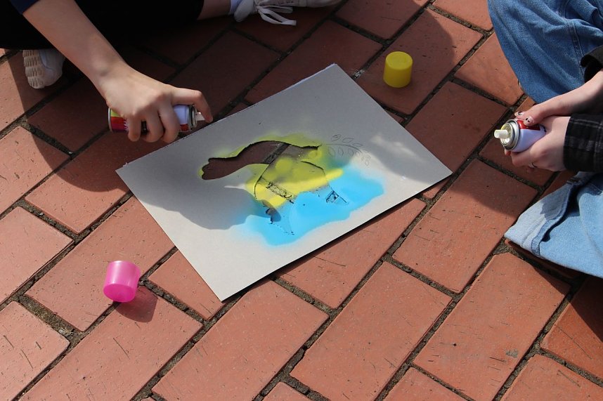 Friedensaktion am Herder-Gymnasium