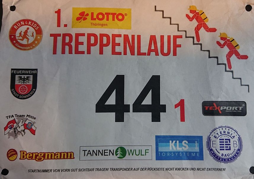 Die S&uuml;dharzer Kameraden beim Oberhofer Treppenlauf